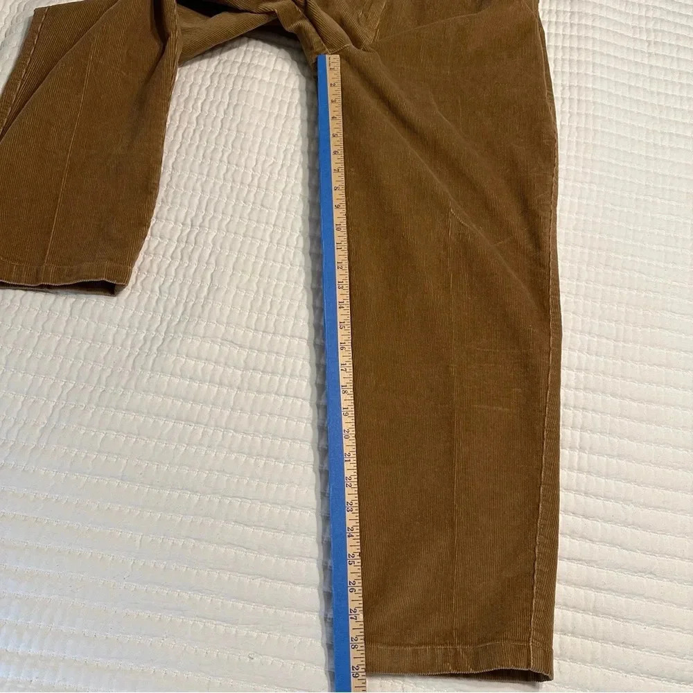 LL Bean Corduroy Pants Womens 14 Reg Brown Pleats Classic(n) - Picture 4 of 10